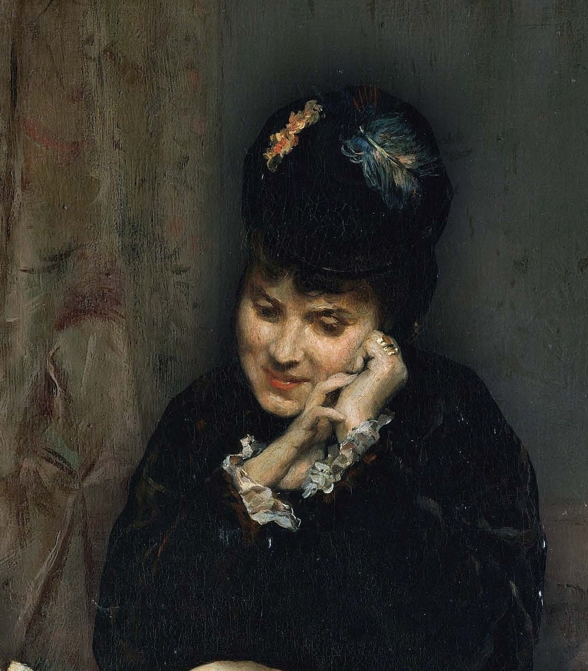 Oil Paint Victorian Women - Large Decoupage Paper for Furniture - Vintage Decoupage - Rice Paper - Decoupage Paper