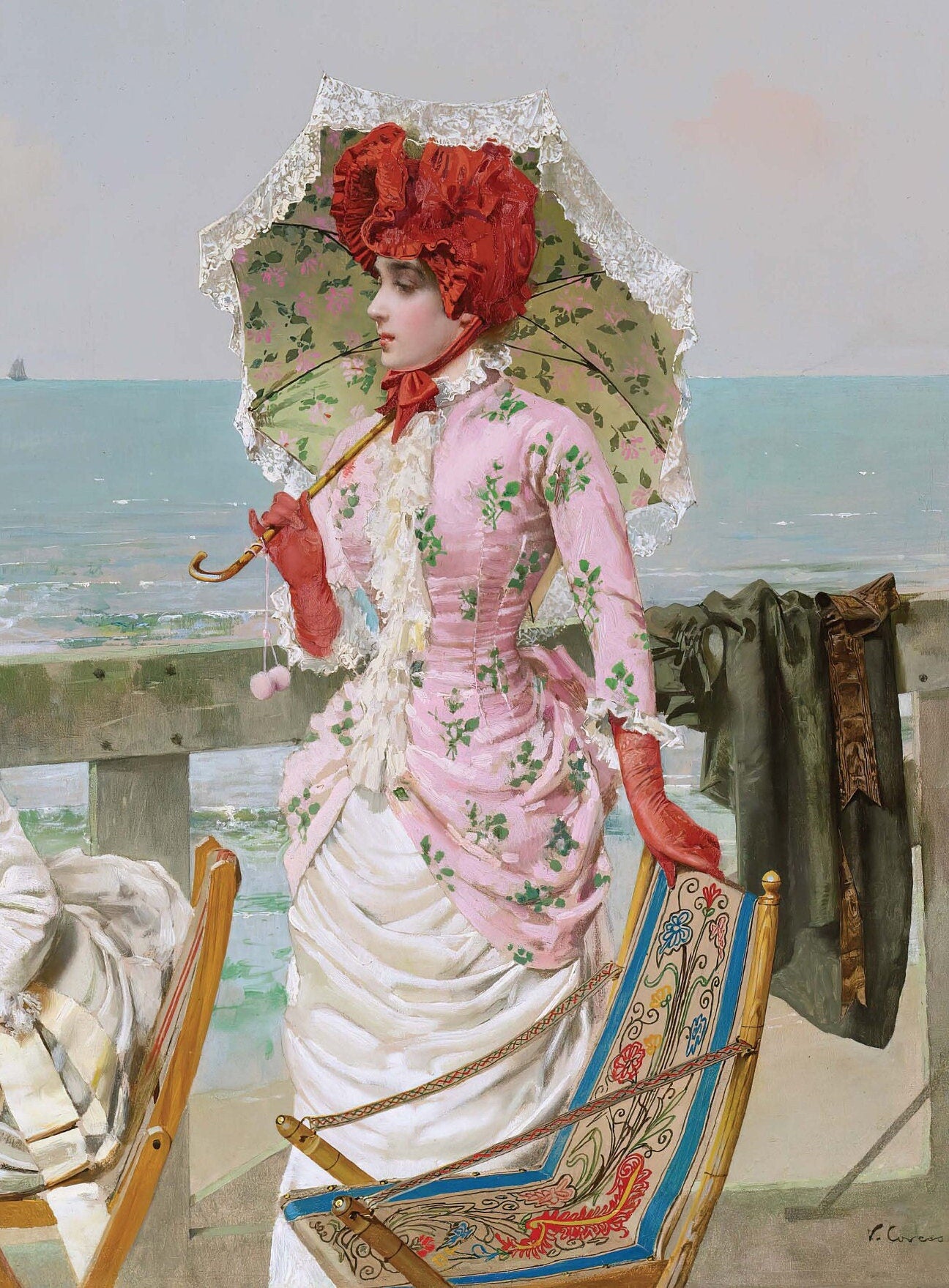 Oil Paint Victorian Women - Large Decoupage Paper for Furniture - Vintage Decoupage - Rice Paper - Decoupage Paper