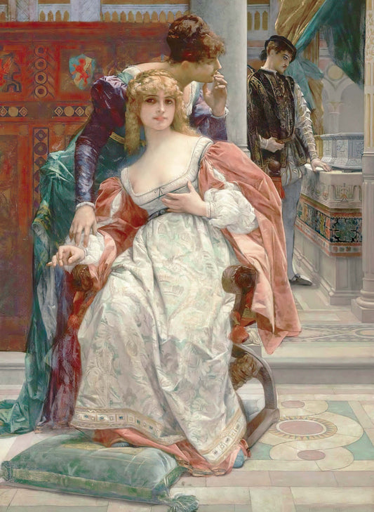 Oil Paint Victorian Women - Large Decoupage Paper for Furniture - Vintage Decoupage - Rice Paper - Decoupage Paper