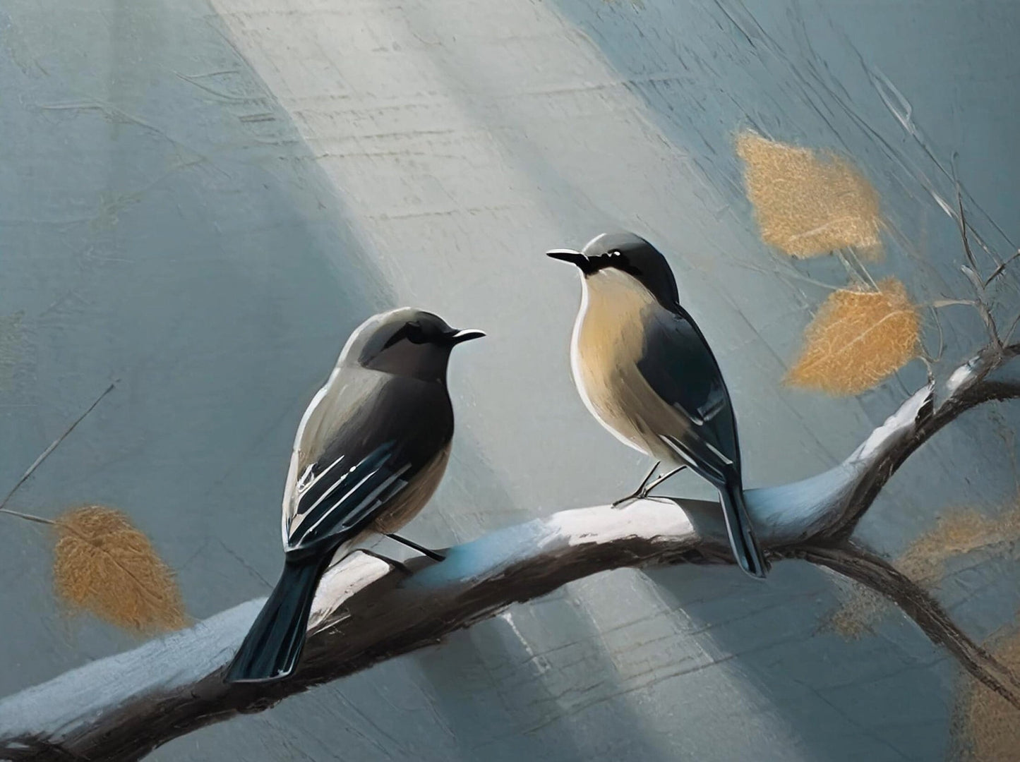 Large Decoupage Paper for Furniture - Rice Paper - Oilpaint Autumn - Decoupage Paper - Bird Decoupage