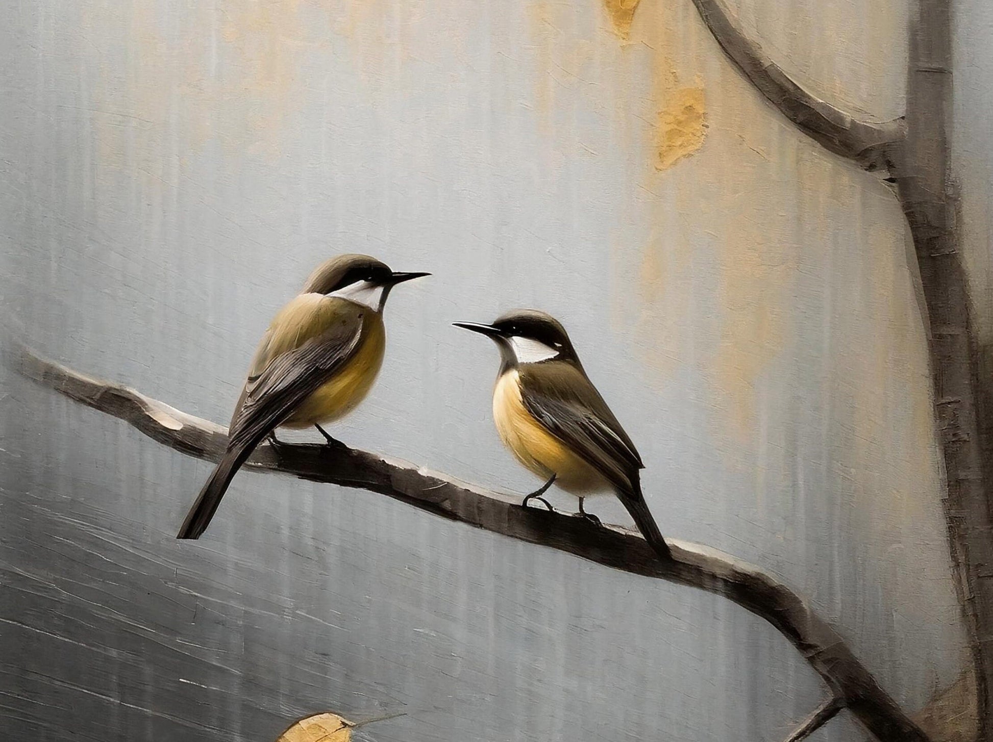 Large Decoupage Paper for Furniture - Rice Paper - Golden Autumn - Decoupage Paper - Bird Decoupage