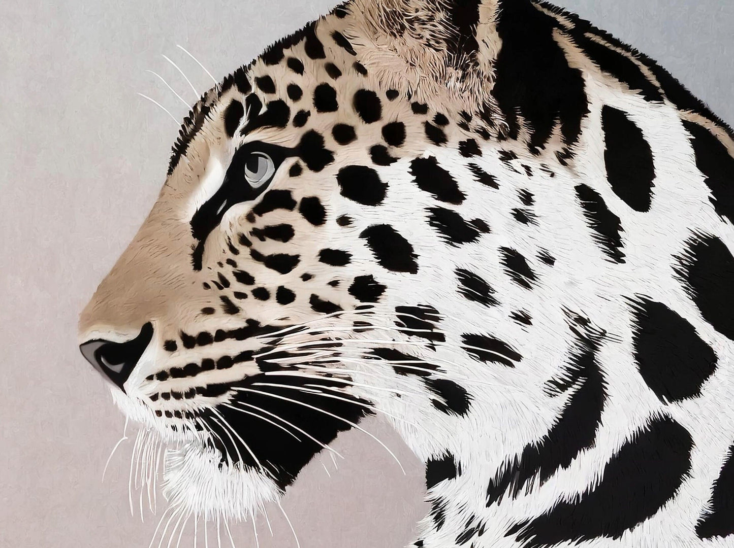 Tiger - Large Decoupage Paper for Furniture - Rice Paper - Decoupage Paper - Monochrome