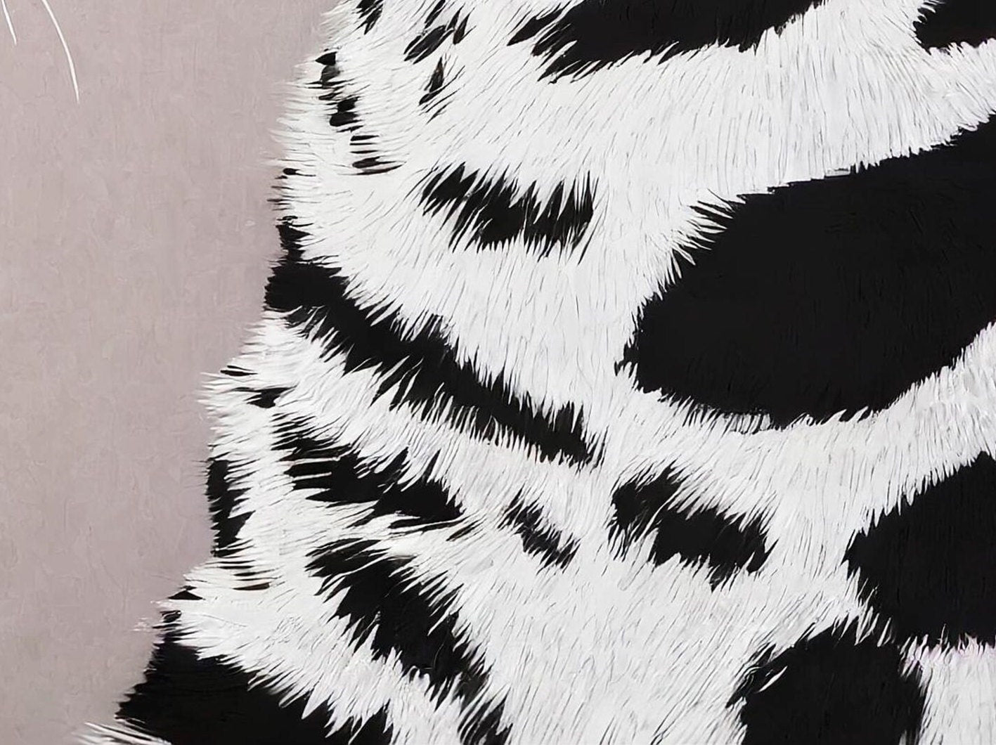 Tiger - Large Decoupage Paper for Furniture - Rice Paper - Decoupage Paper - Monochrome