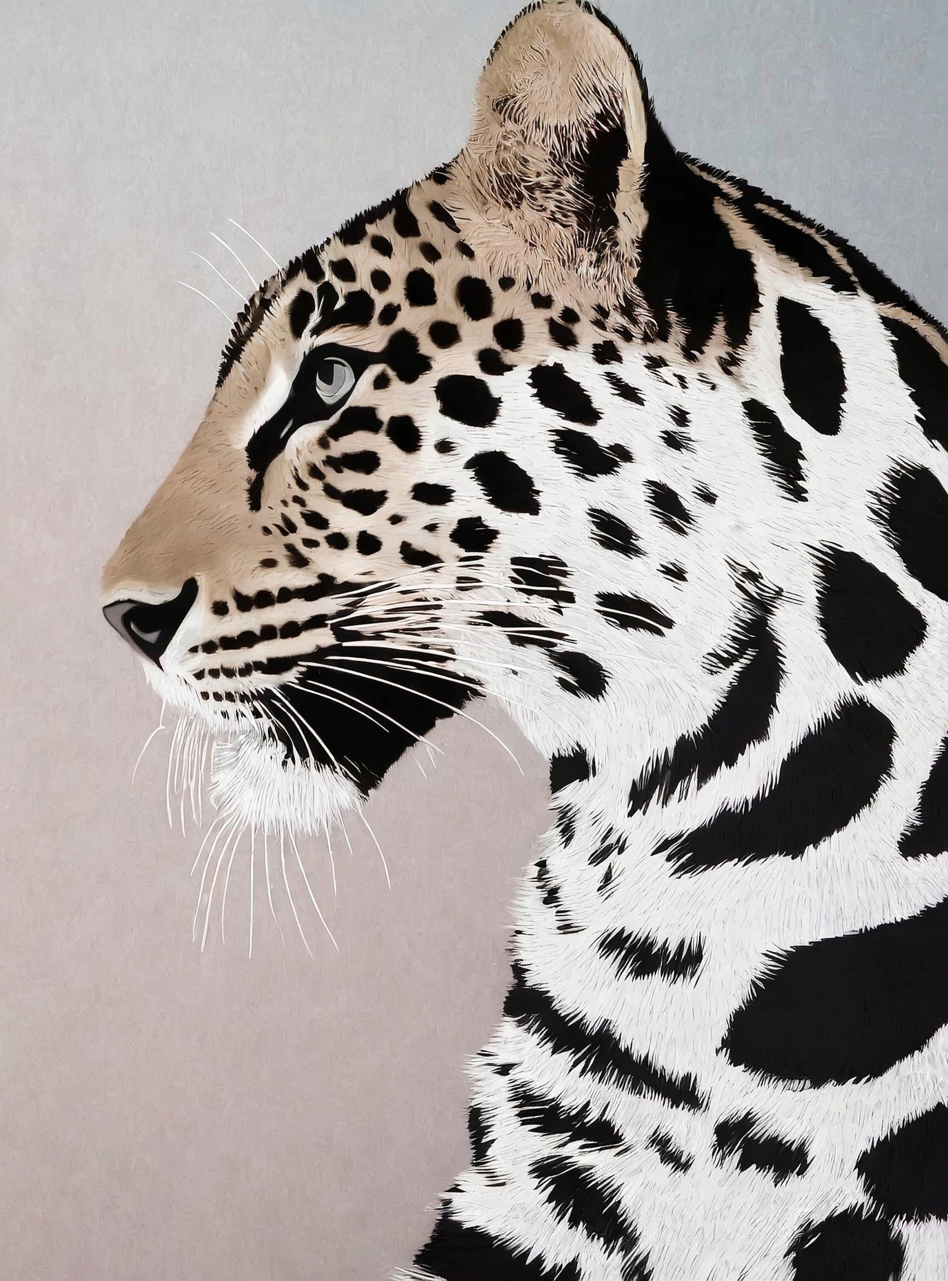 Tiger - Large Decoupage Paper for Furniture - Rice Paper - Decoupage Paper - Monochrome