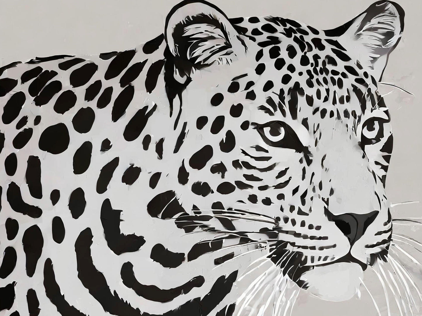 Tiger- Large Decoupage Paper for Furniture - Rice Paper - Decoupage Paper - Monochrome