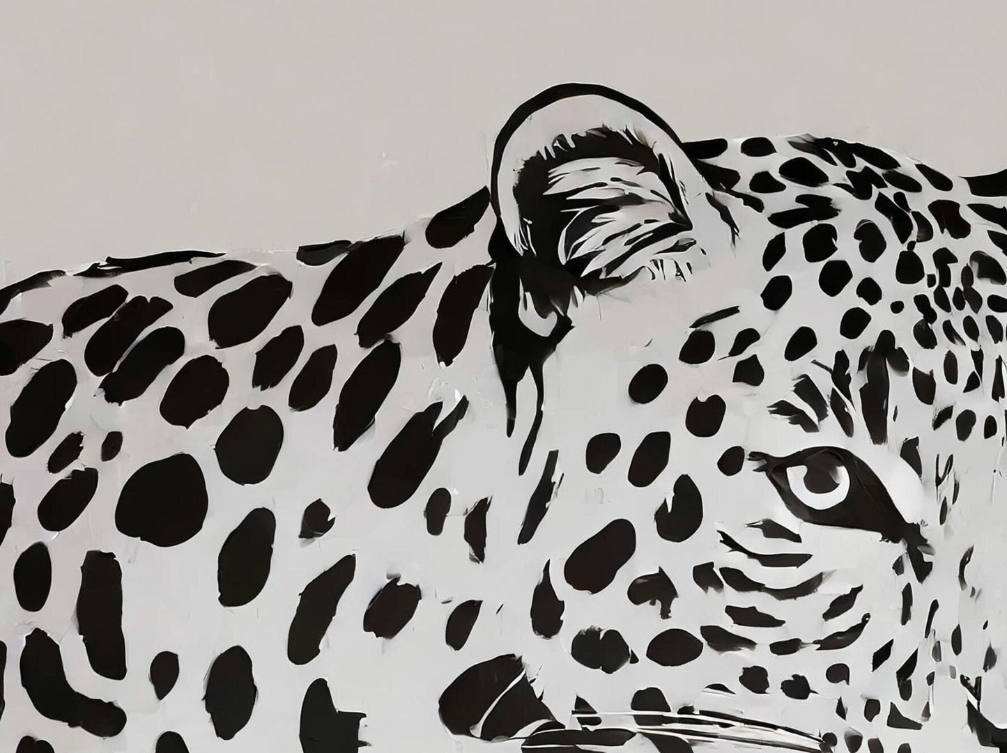 Tiger- Large Decoupage Paper for Furniture - Rice Paper - Decoupage Paper - Monochrome