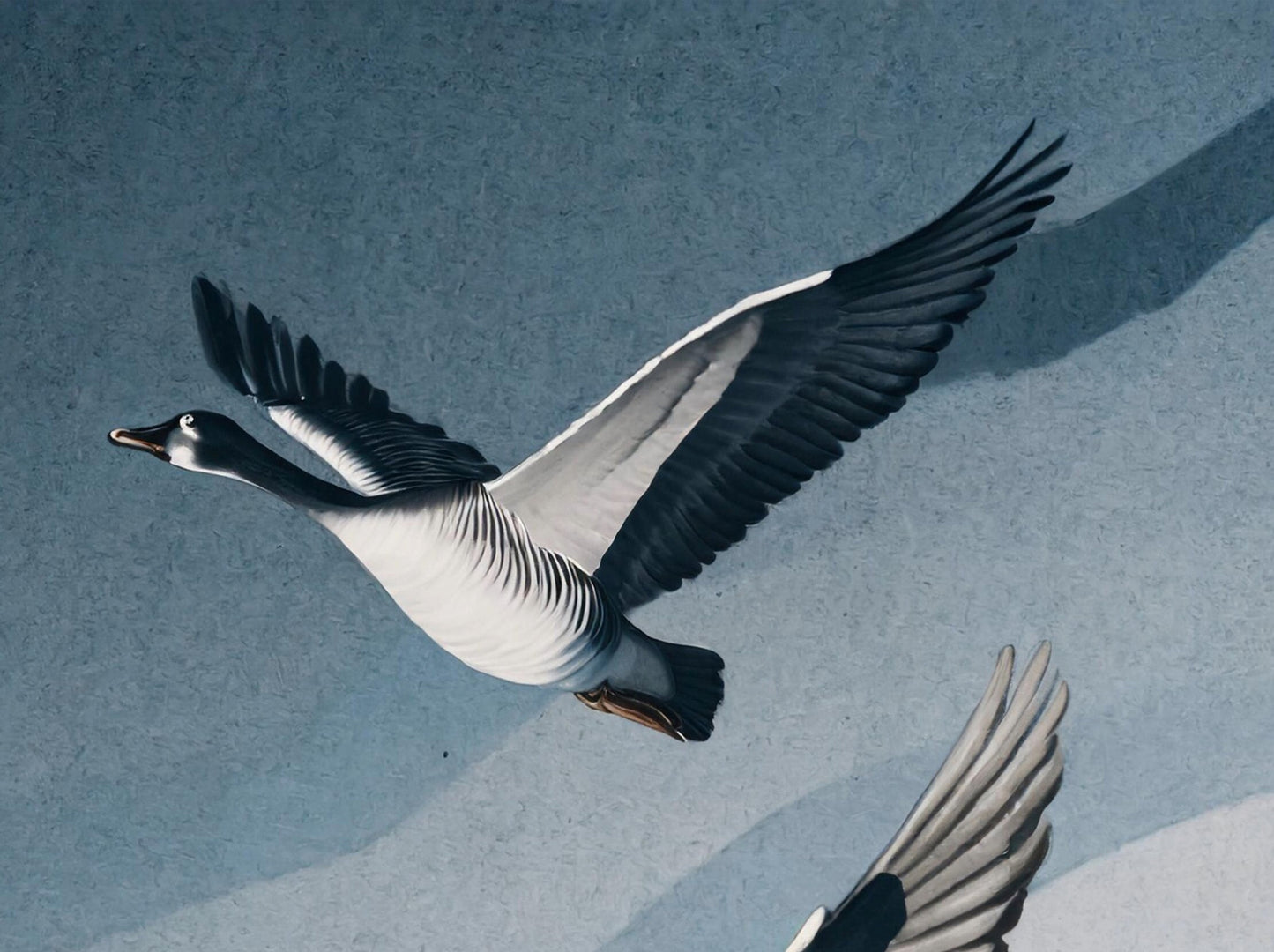 Flying Goose - Large Decoupage Paper for Furniture - Rice Paper - Decoupage Paper - Blue