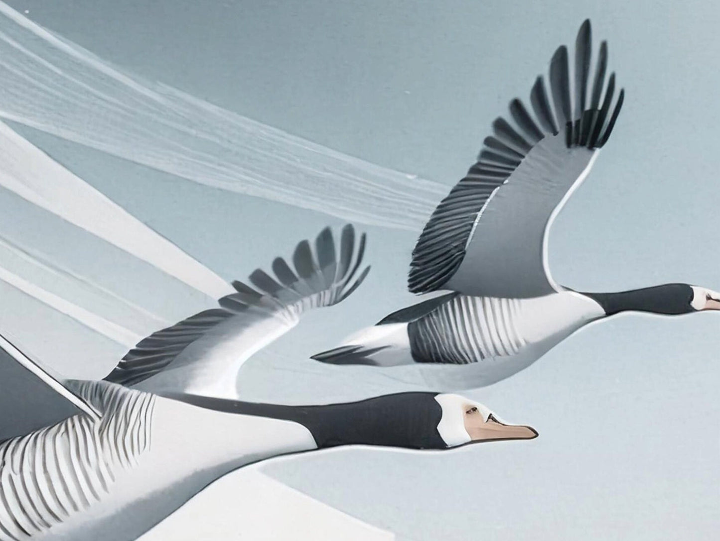 Flying Goose - Large Decoupage Paper for Furniture - Rice Paper - Decoupage Paper