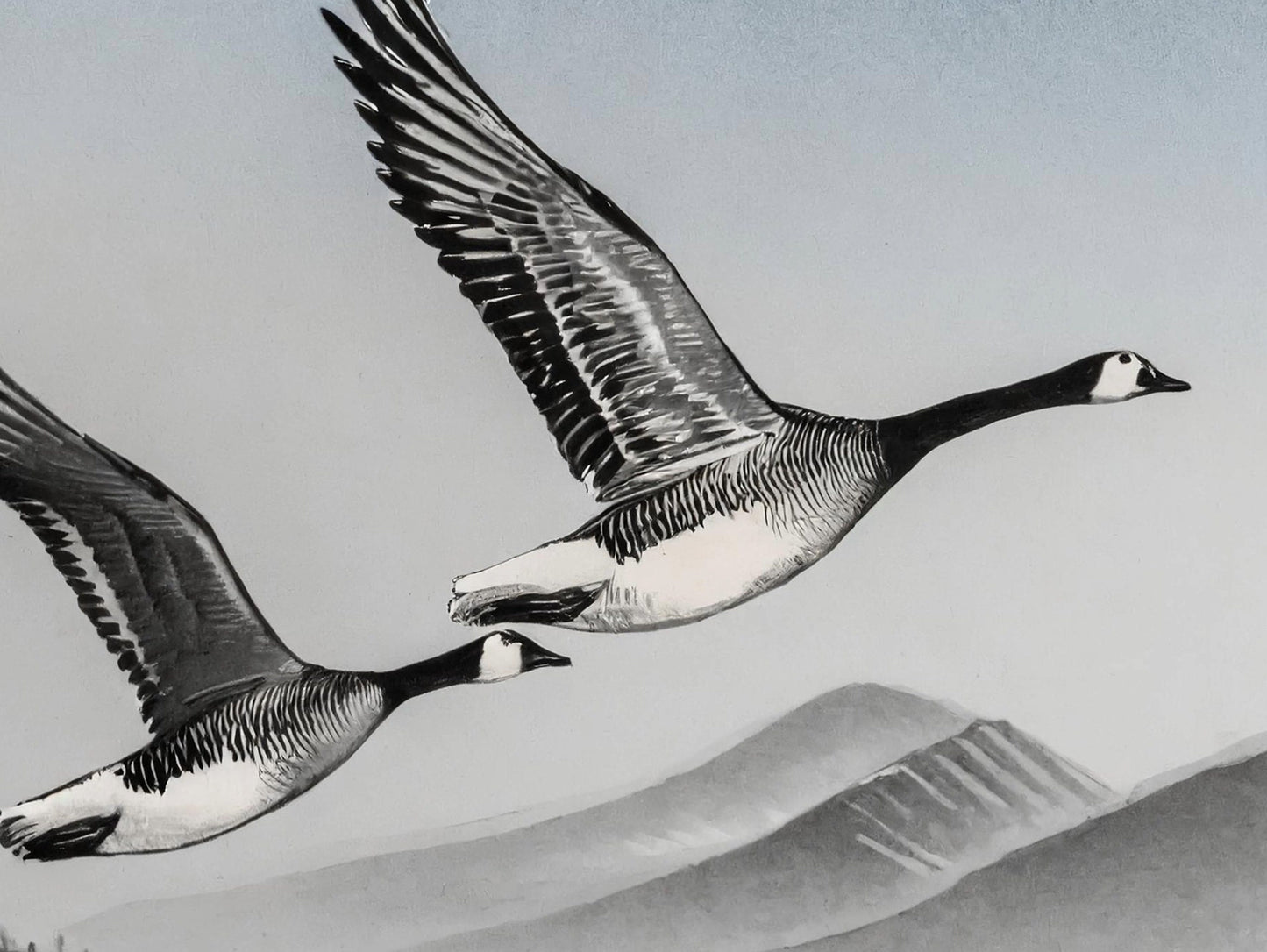 Flying Goose - Large Decoupage Paper for Furniture - Rice Paper - Decoupage Paper