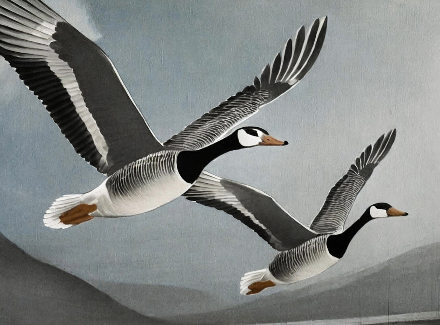 Flying Goose - Large Decoupage Paper for Furniture - Rice Paper - Decoupage Paper