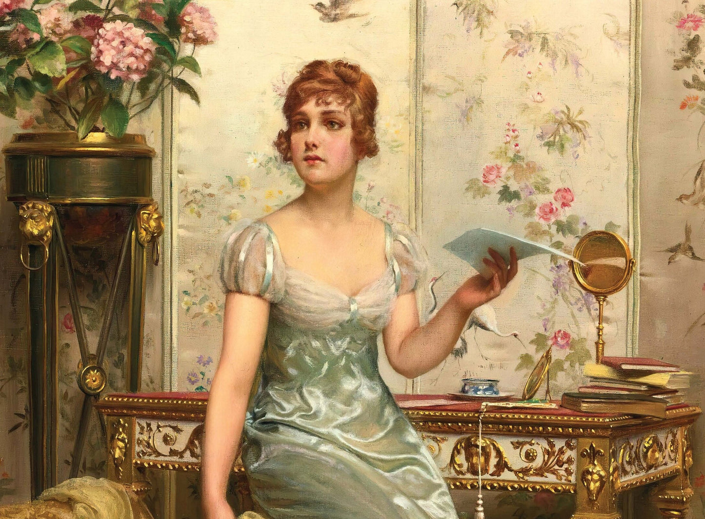 Victorian Women - Large Decoupage Paper for Furniture - Vintage Decoupage - Rice Paper - Decoupage Paper