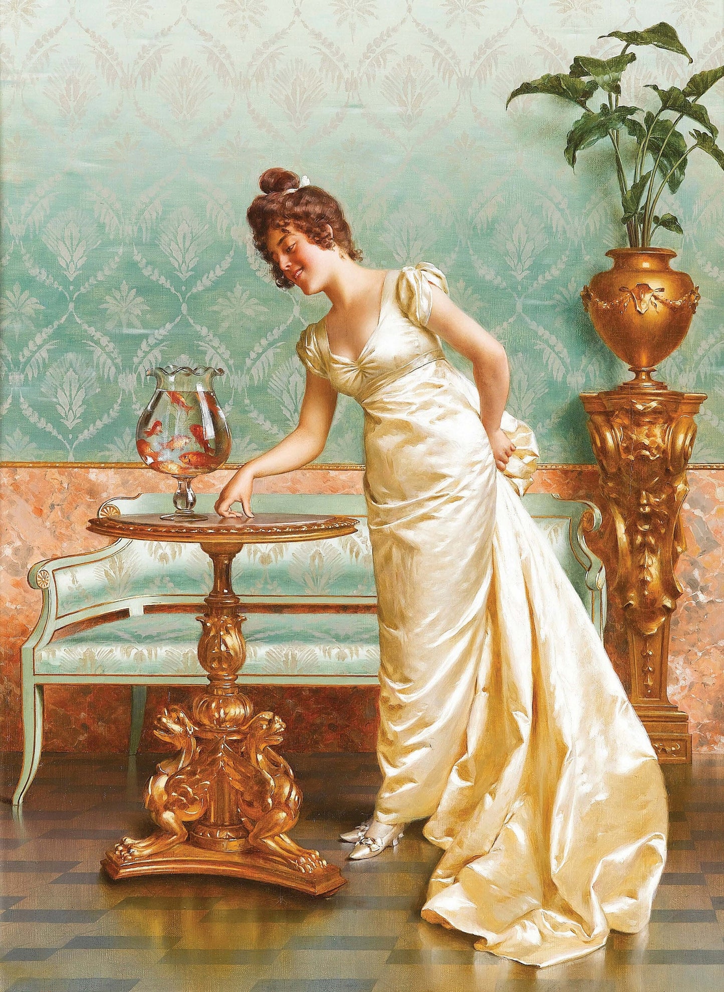 Victorian Woman - Large Decoupage Paper for Furniture - Vintage Decoupage - Rice Paper - Decoupage Paper