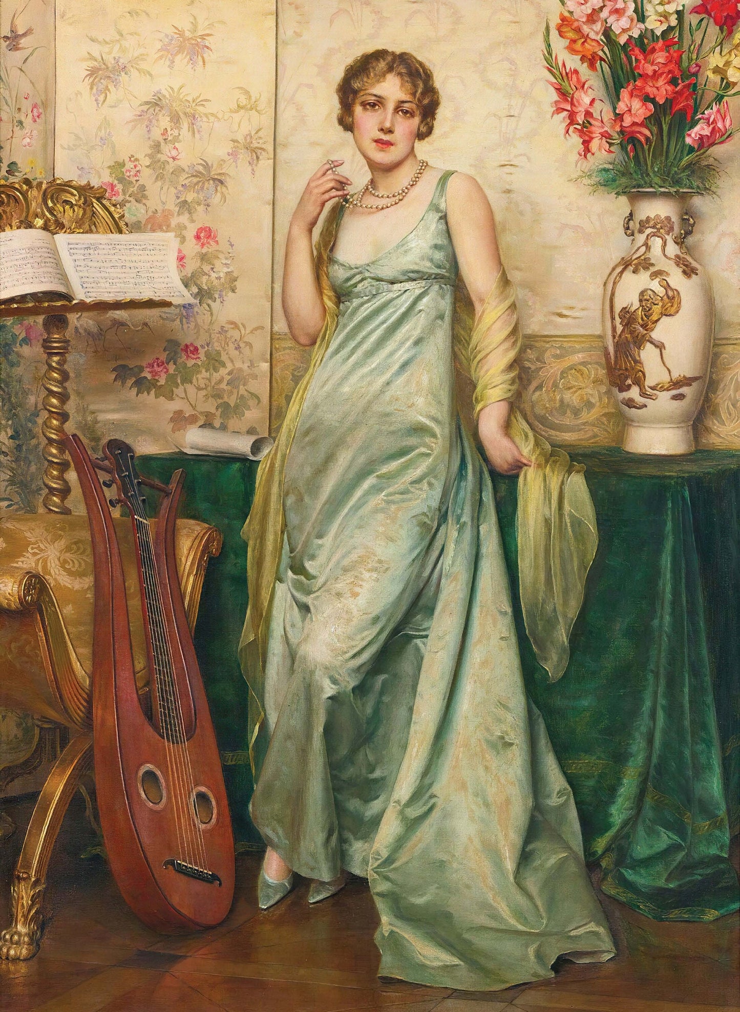 Victorian Woman - Large Decoupage Paper for Furniture - Vintage Decoupage - Rice Paper - Decoupage Paper