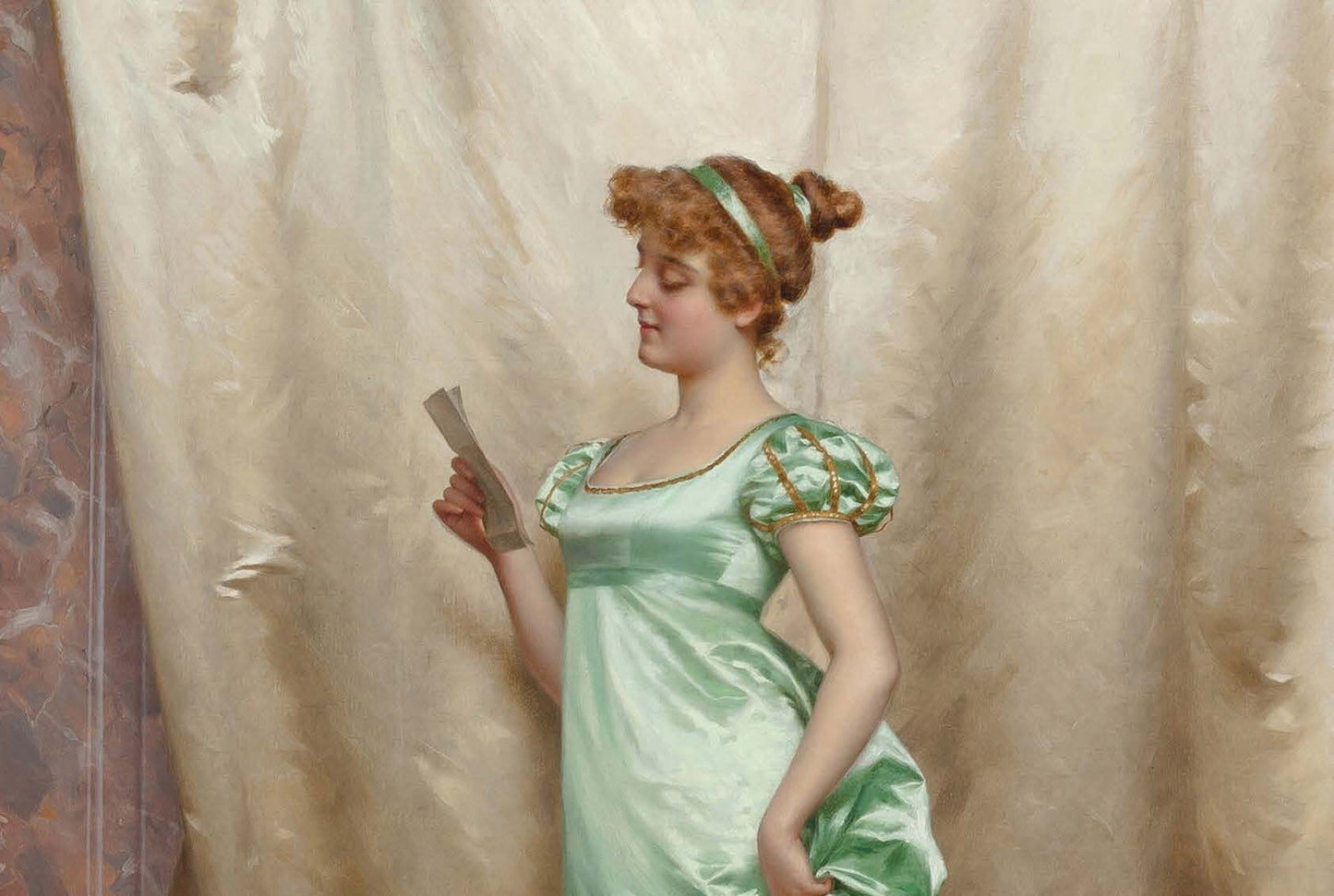 Victorian Woman - Large Decoupage Paper for Furniture - Vintage Decoupage - Rice Paper - Decoupage Paper