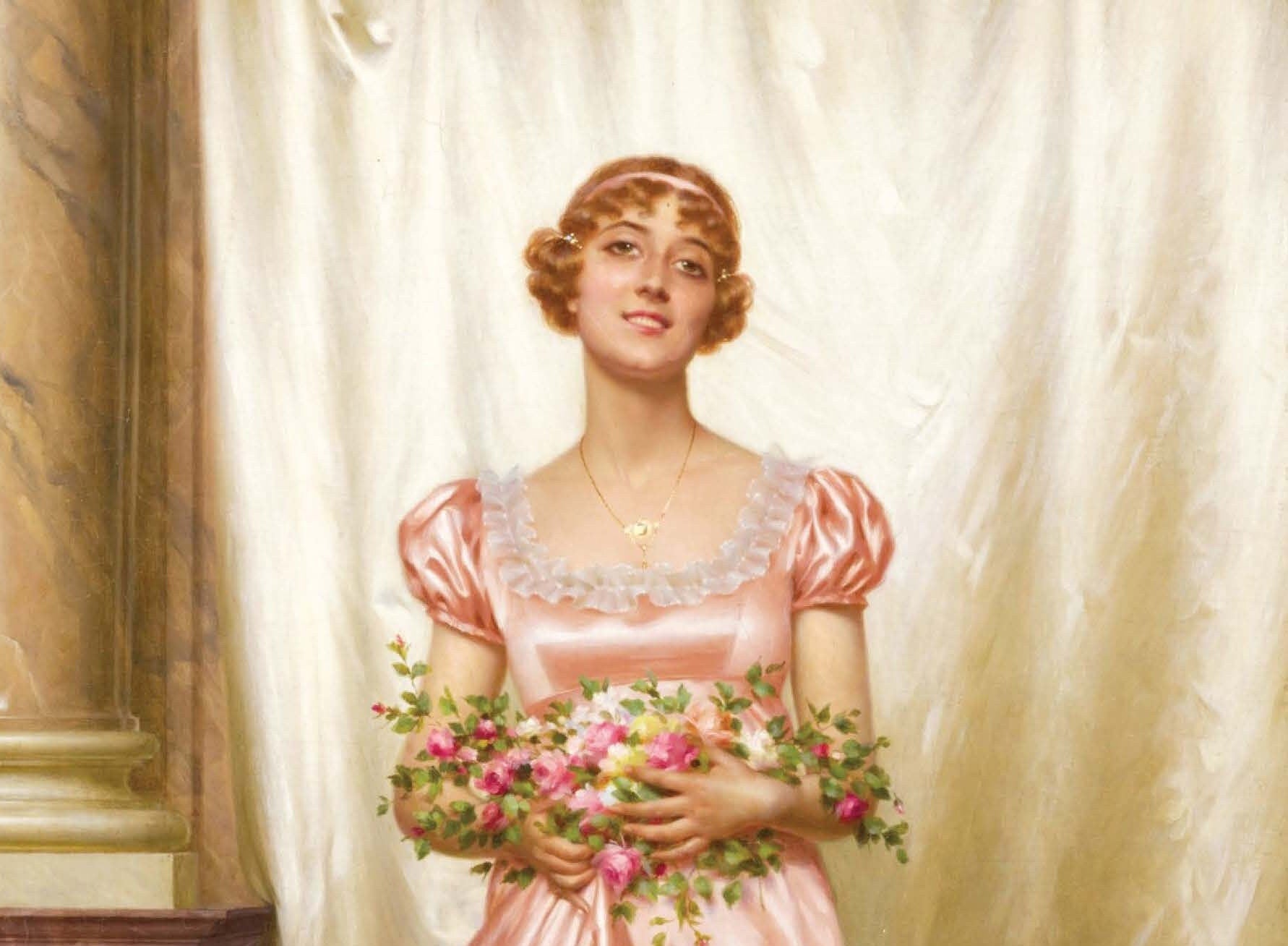 Victorian Woman - Large Decoupage Paper for Furniture - Vintage Decoupage - Rice Paper - Decoupage Paper