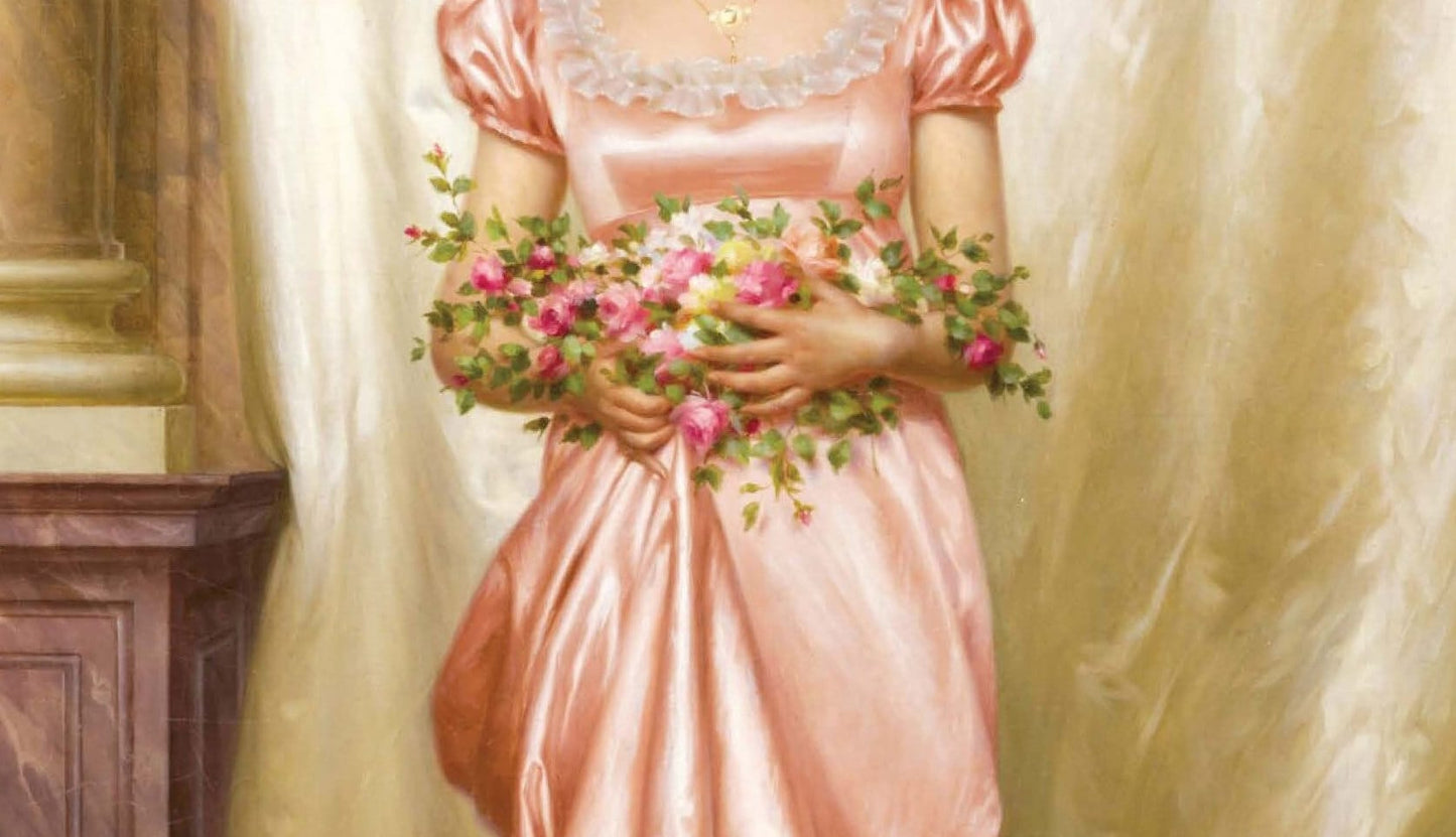 Victorian Woman - Large Decoupage Paper for Furniture - Vintage Decoupage - Rice Paper - Decoupage Paper