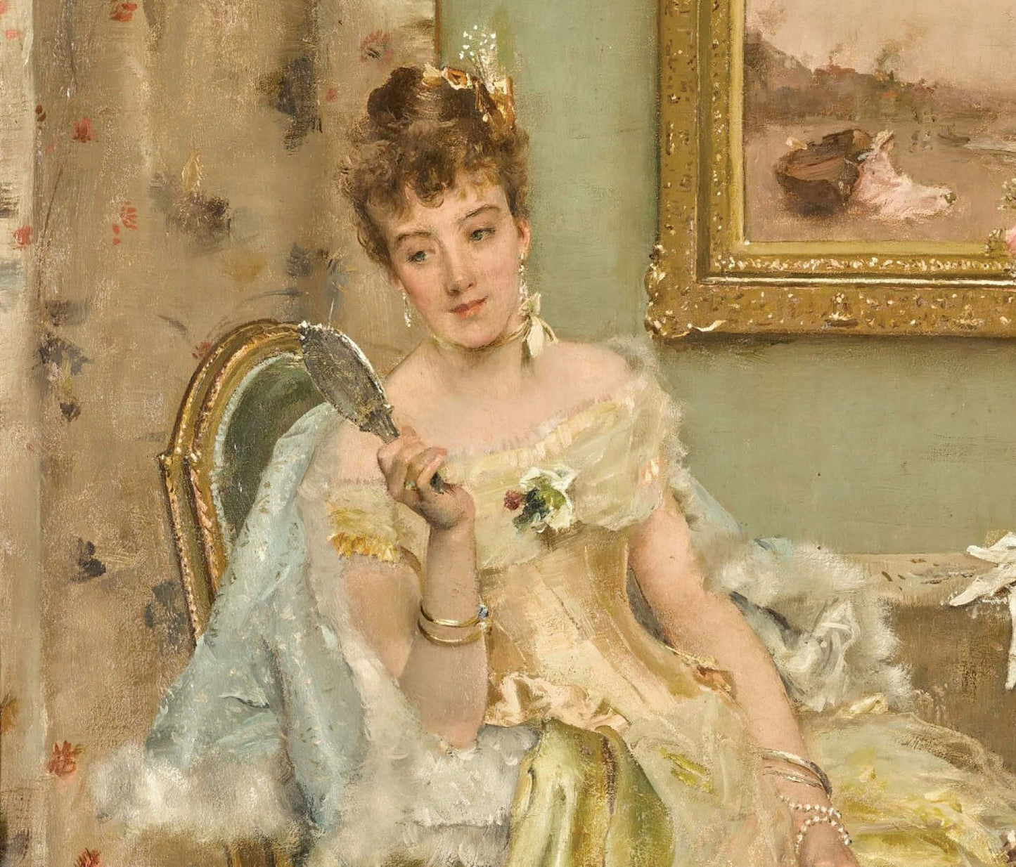 Victorian Lady Floral - Large Decoupage Paper for Furniture - Vintage Decoupage - Rice Paper - Decoupage Paper