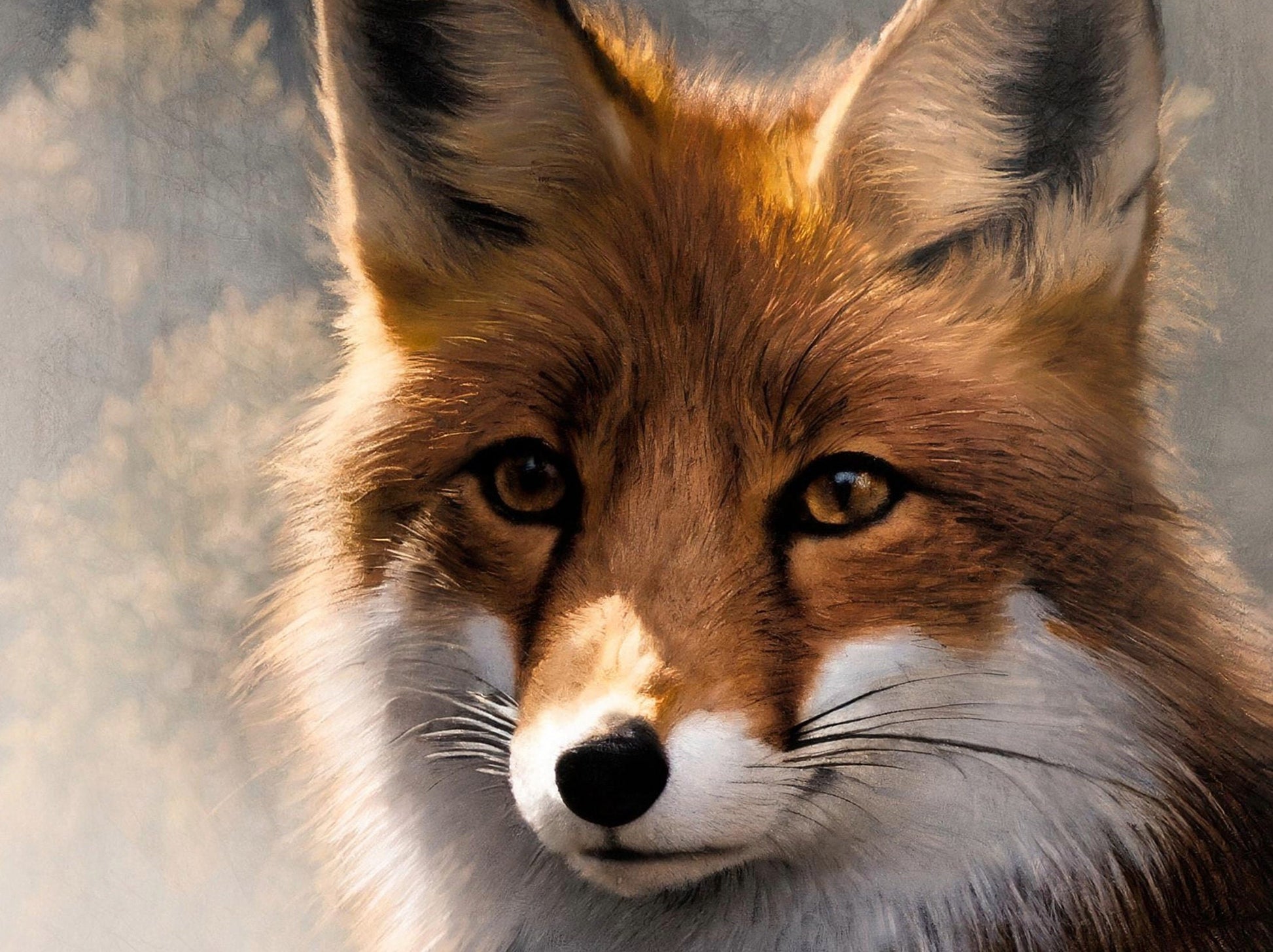 Fox - Large Decoupage Paper for Furniture - Rice Paper - Decoupage Paper