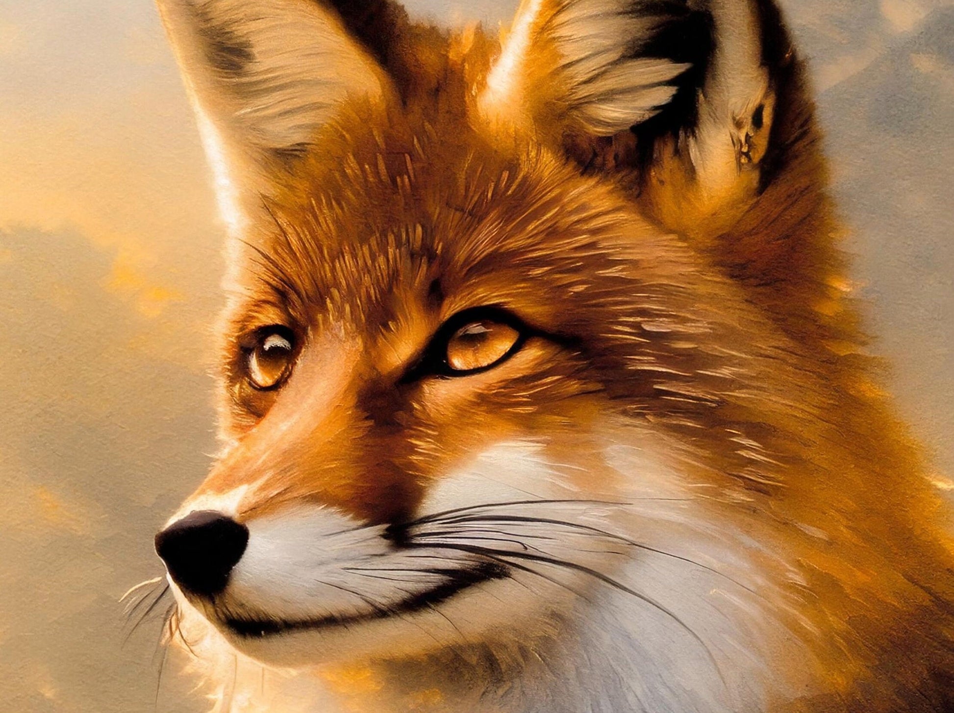 Fox - Large Decoupage Paper for Furniture - Rice Paper - Decoupage Paper