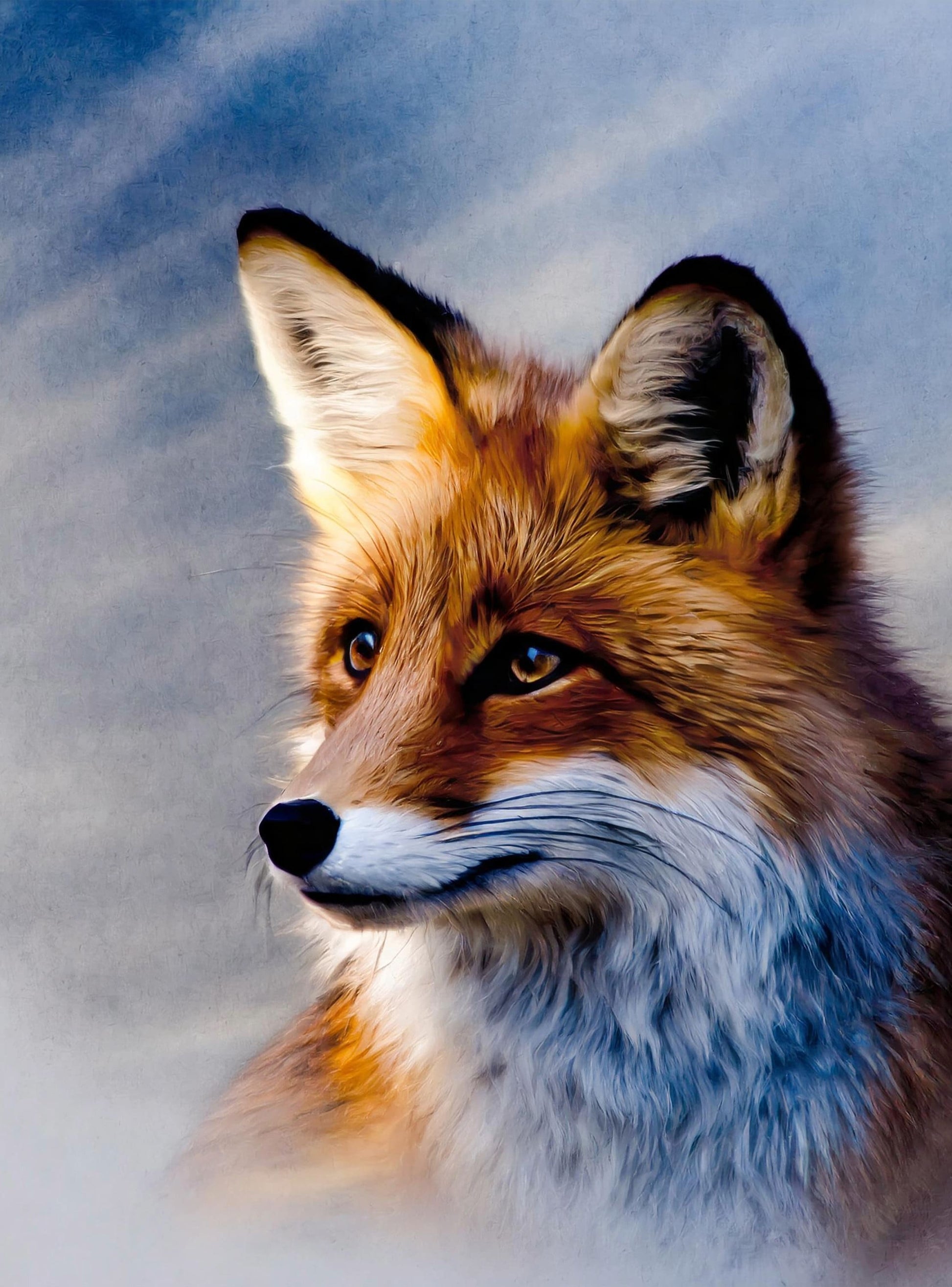 Fox - Large Decoupage Paper for Furniture - Rice Paper - Decoupage Paper