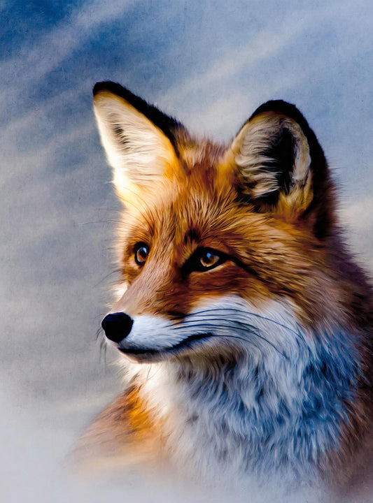 Fox - Large Decoupage Paper for Furniture - Rice Paper - Decoupage Paper