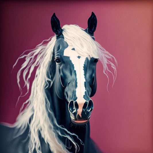 Decoupage Paper for Furniture - Rice Paper - Black Horse