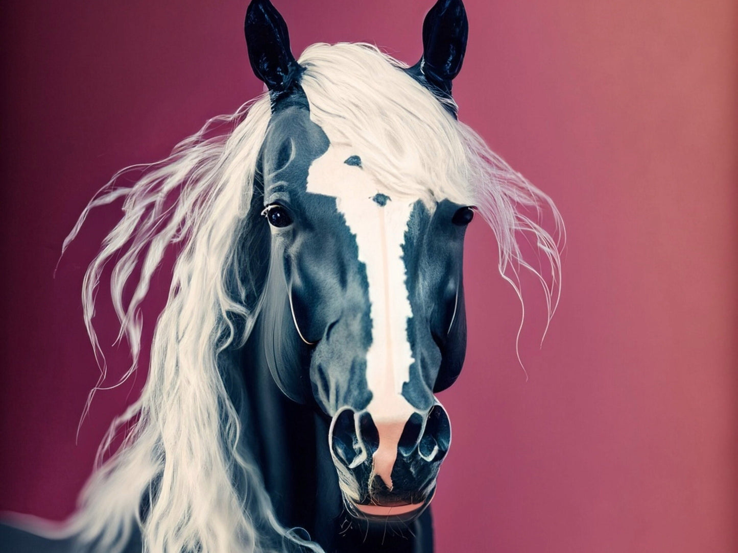 Decoupage Paper for Furniture - Rice Paper - Black Horse