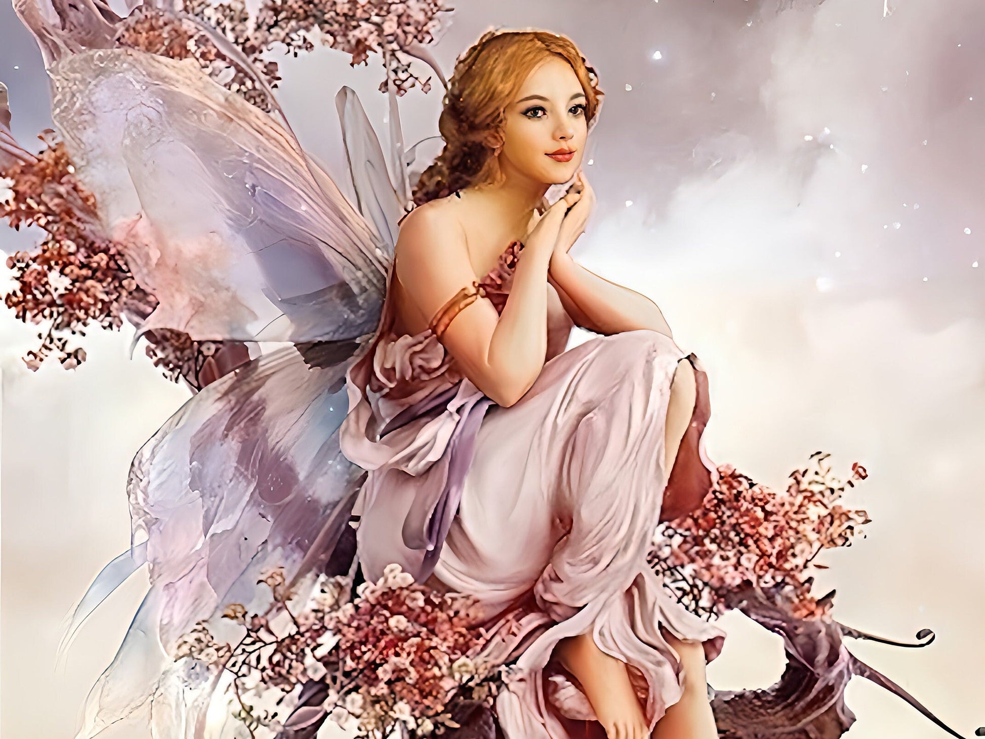 Angel - Decorative Decoupage Paper - Stamperia Rice Paper - for Furniture - Big Size Options [ Colorful ]