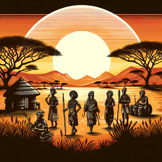 African Tribe - Decoupage Paper for Furniture - Rice Paper Decoupage - Large Decoupage Paper
