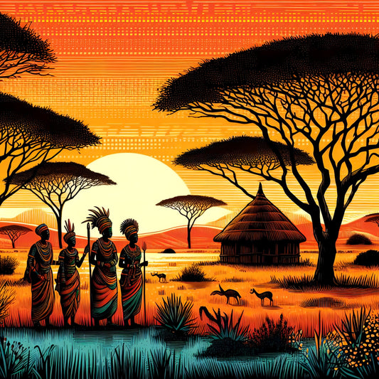 African Tribe - Decoupage Paper for Furniture - Rice Paper Decoupage - Large Decoupage Paper
