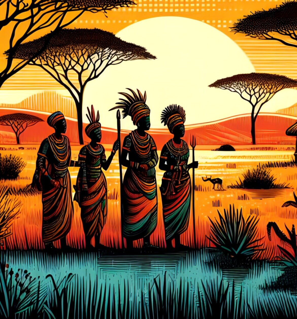 African Tribe - Decoupage Paper for Furniture - Rice Paper Decoupage - Large Decoupage Paper