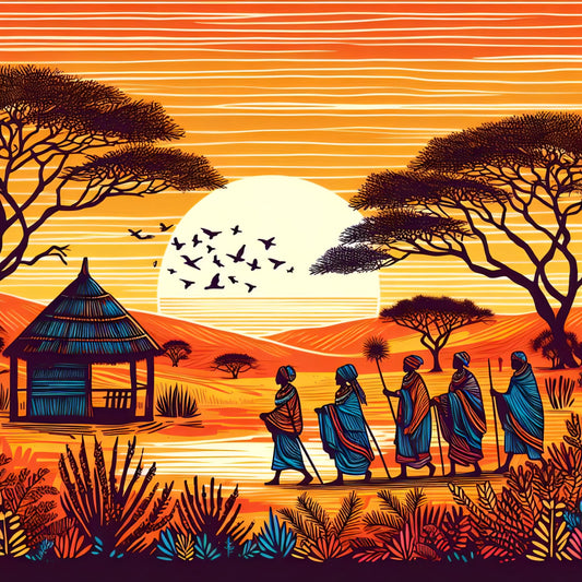 African Tribe - Decoupage Paper for Furniture - Rice Paper Decoupage - Large Decoupage Paper