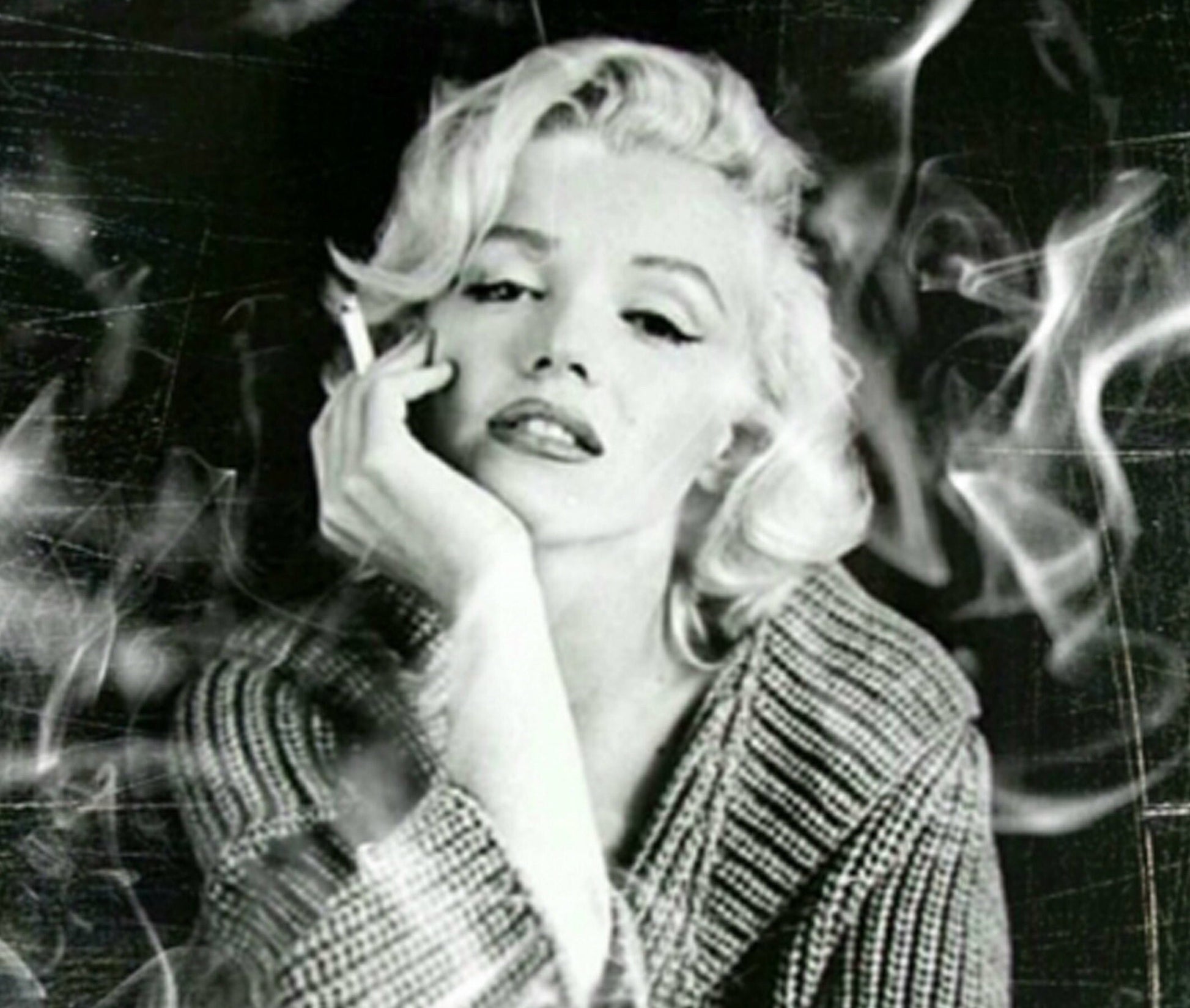 Marilyn Monroe Decoupage Paper - Black & White Rice Paper for Furniture