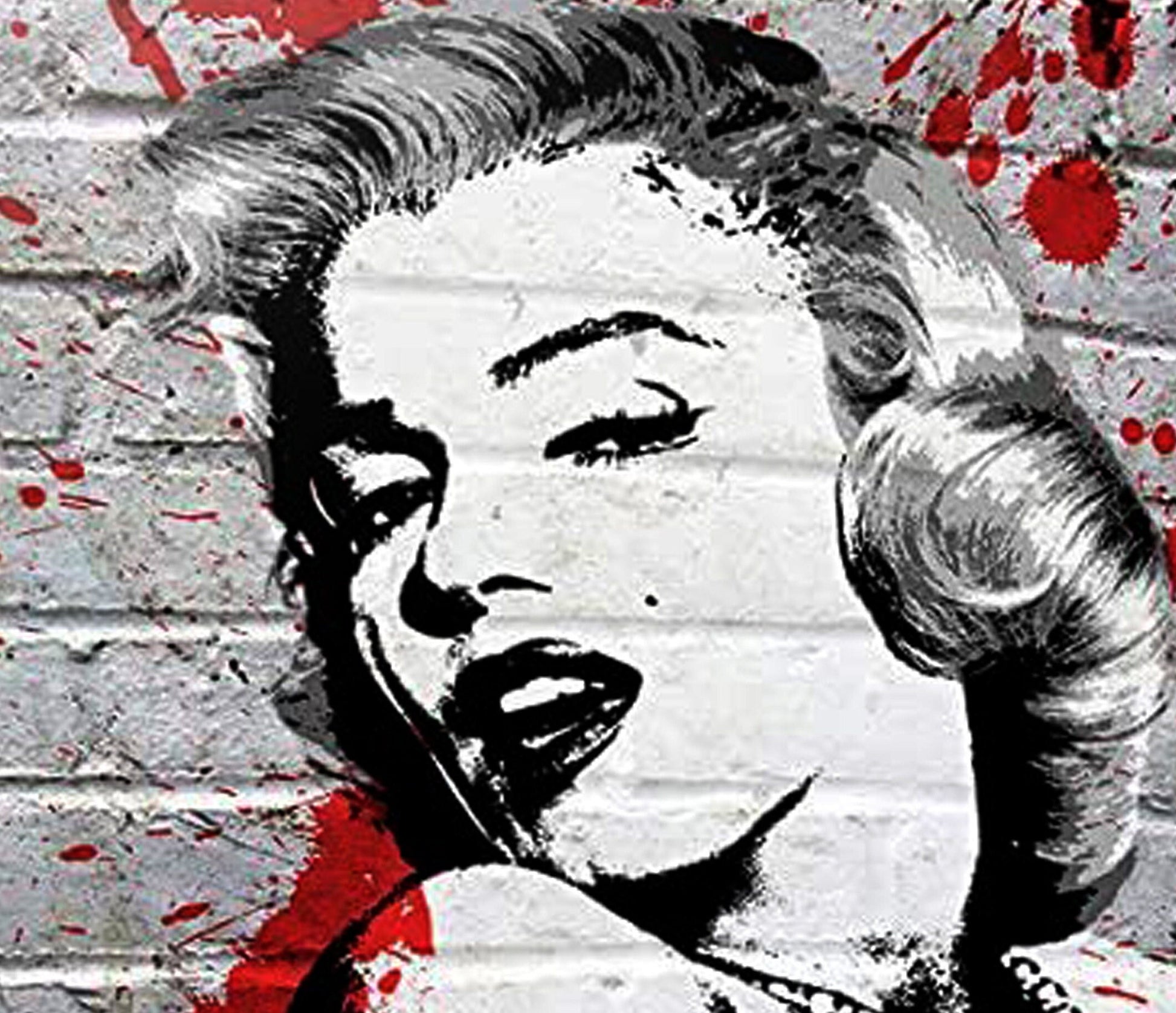 Marilyn - Decorative Decoupage Paper - Decoupage for Furniture - Large Size Rice Paper - Black White