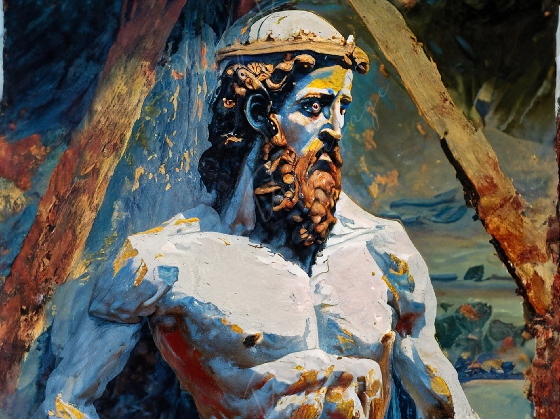 Decoupage Paper - Mythology - Rice Paper Decoupage - Greek Gods - Decoupage Paper for Furniture