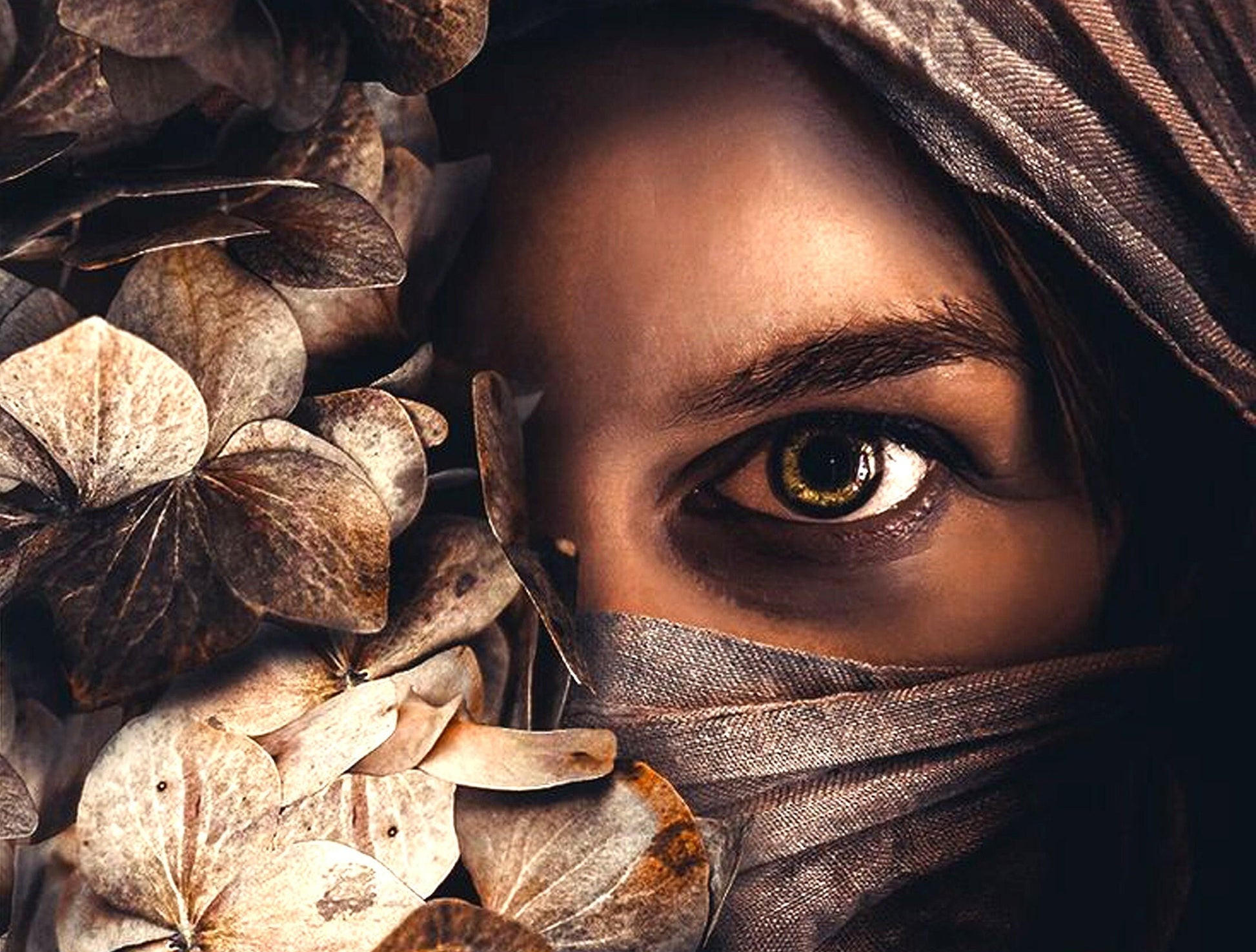 Decoupage Paper - Decoupage for Furniture - Large Size Rice Paper - Brown Eyes