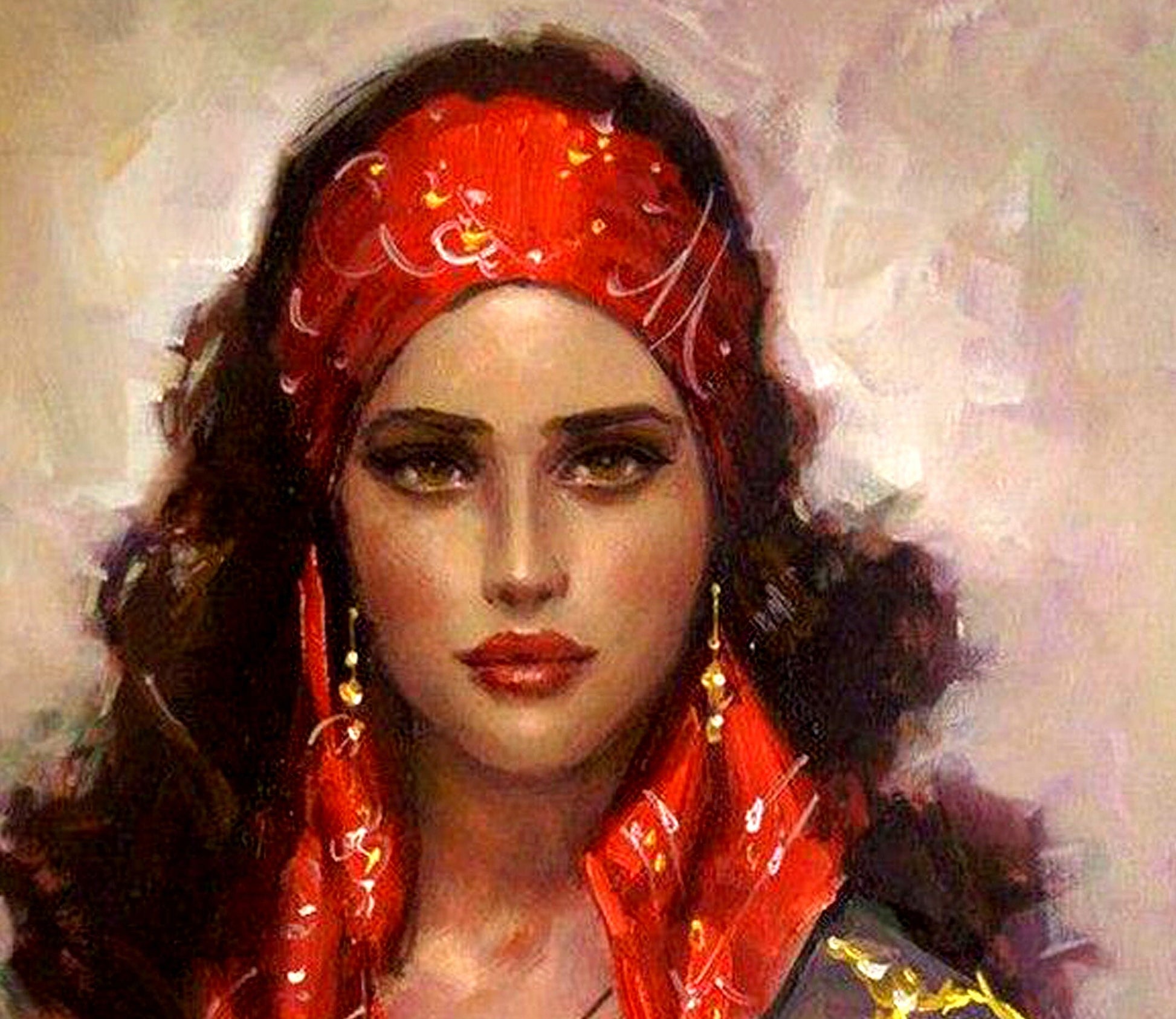 Decoupage Paper - Decoupage for Furniture - Large Size Rice Paper - Gypsy Girl