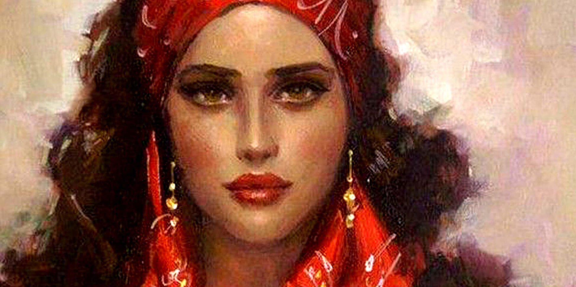Decoupage Paper - Decoupage for Furniture - Large Size Rice Paper - Gypsy Girl