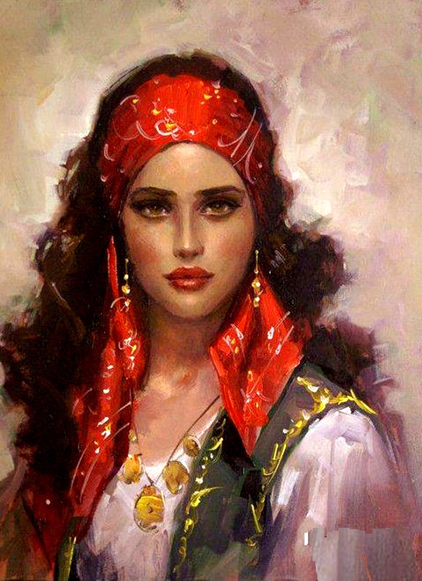 Gypsy Girl decoupage