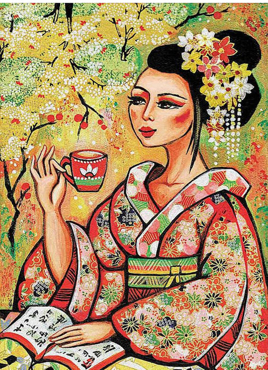 Decoupage Paper - Decoupage for Furniture - Large Size Rice Paper - Colorful Geisha