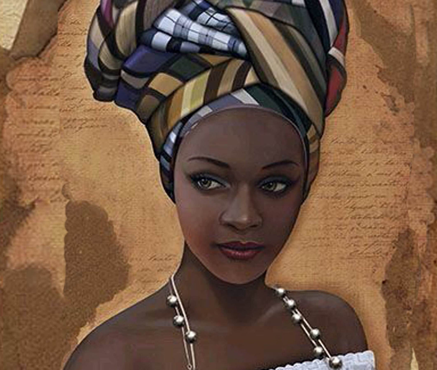 Decoupage Paper - Decoupage for Furniture - Large Size Rice Paper - Beautiful Afro Woman