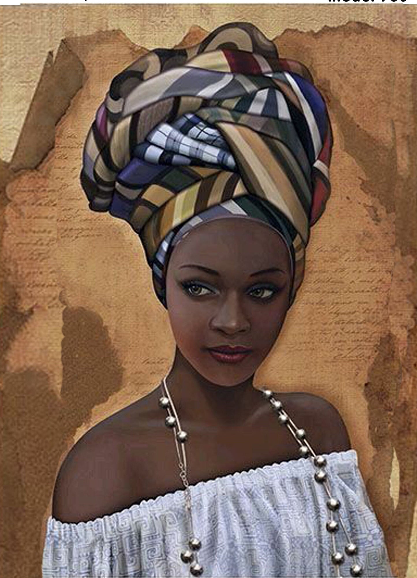 Decoupage Paper - Decoupage for Furniture - Large Size Rice Paper - Beautiful Afro Woman