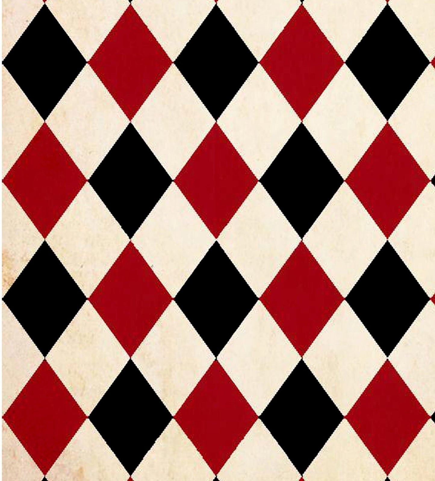 Decoupage Paper - Decoupage for Furniture - Large Size Rice Paper - Diamond Pattern Red Black