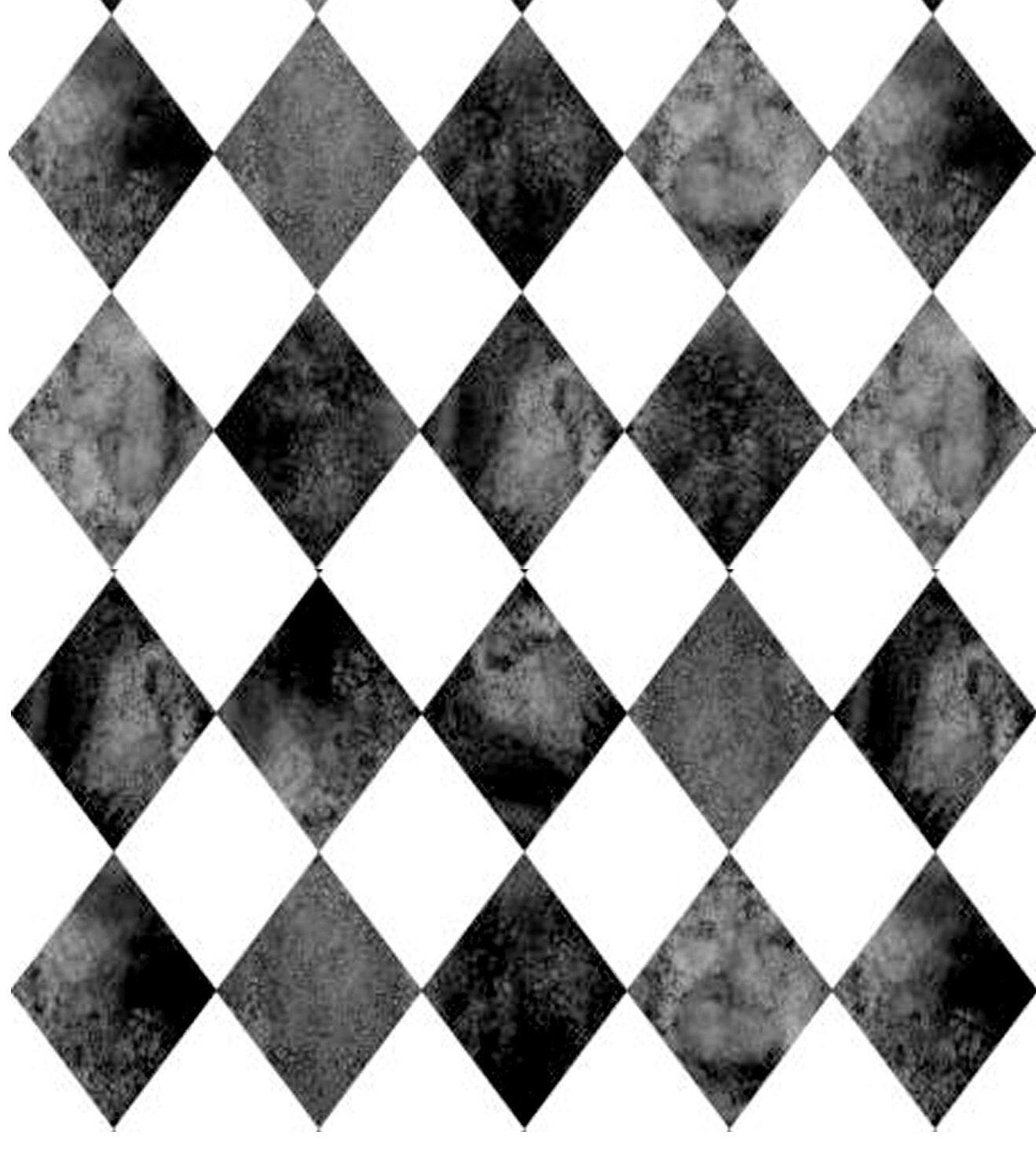 Decoupage Paper - Decoupage for Furniture - Large Size Rice Paper - Diamond Pattern Black