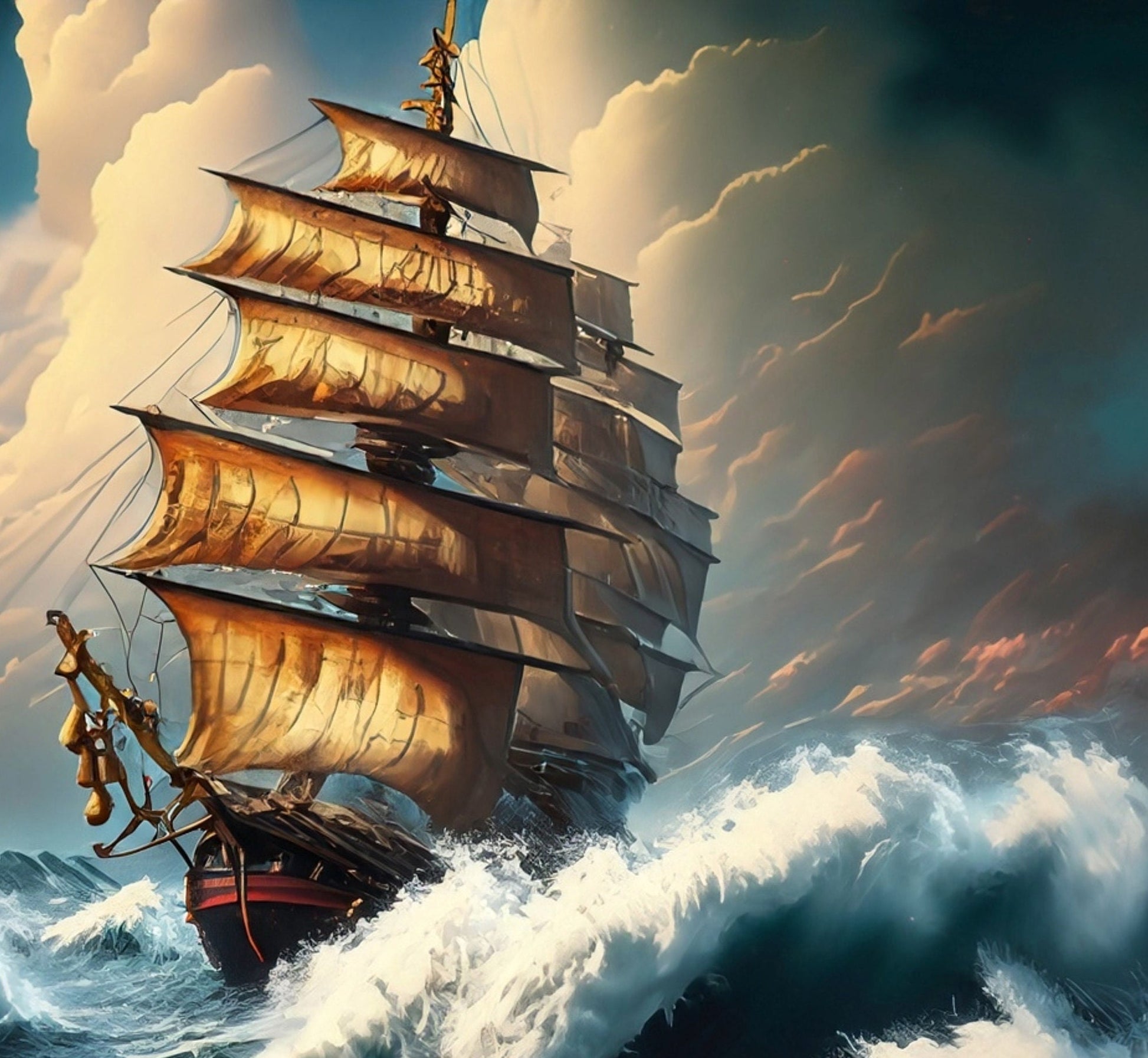 Sailing Ships - Large Decoupage Paper - Decoupage Art - Rice Paper for Decoupage - Decoupage for Furniture - Sea