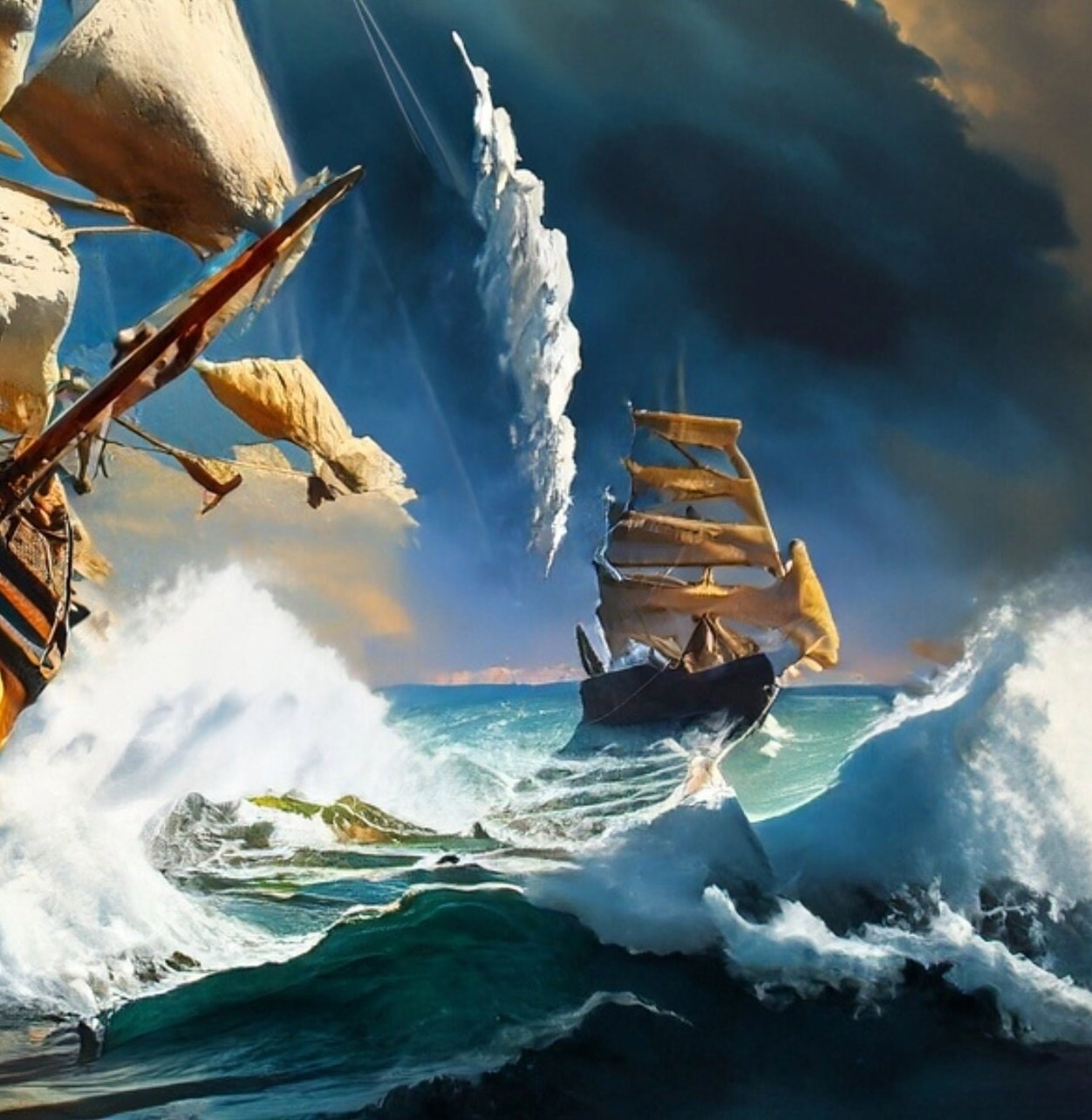 Sailing Ships - Large Decoupage Paper - Decoupage Art - Rice Paper for Decoupage - Decoupage for Furniture - Sea