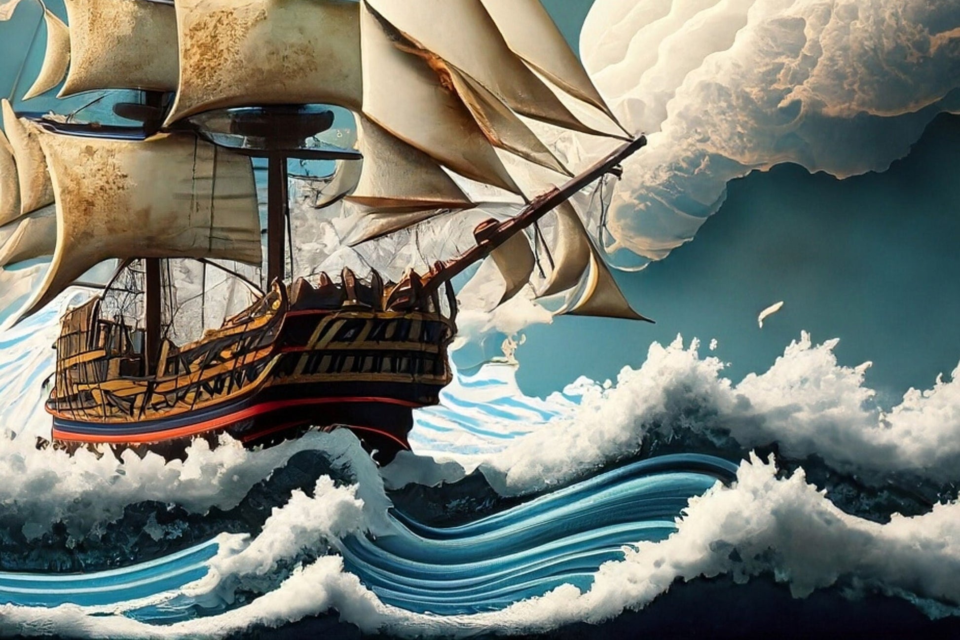 Sailing Ships - Large Decoupage Paper - Decoupage Art - Rice Paper for Decoupage - Decoupage for Furniture - Sea
