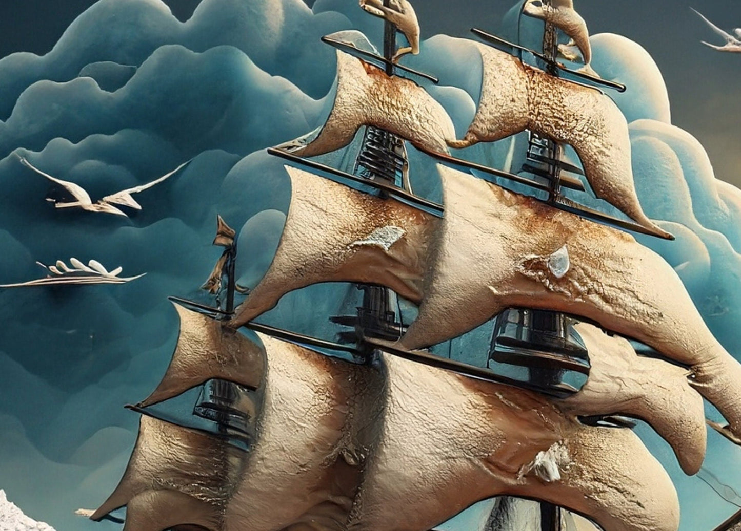 Sailing Ships - Large Decoupage Paper - Decoupage Art - Rice Paper for Decoupage - Decoupage for Furniture - Sea