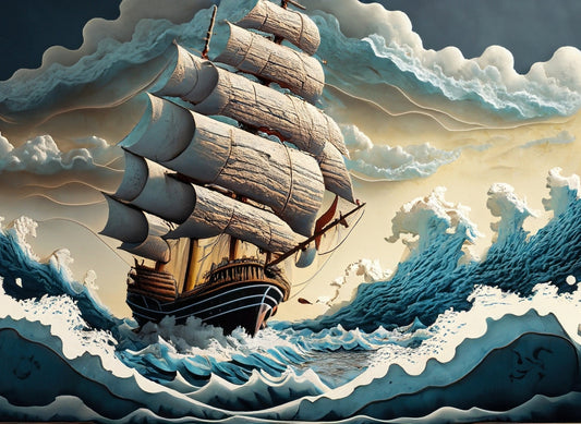 Sailing Ships - Large Decoupage Paper - Decoupage Art - Rice Paper for Decoupage - Decoupage for Furniture - Sea