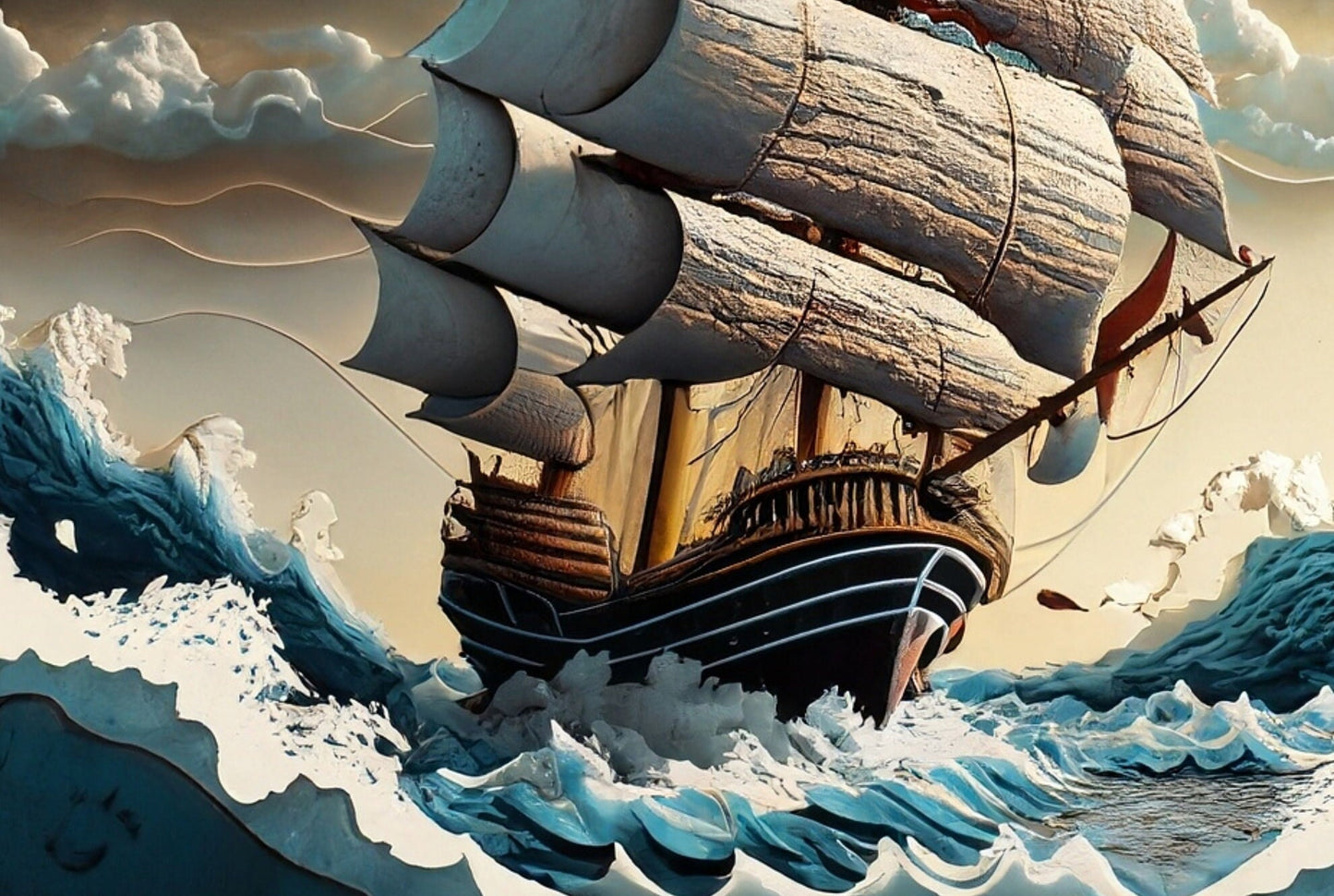 Sailing Ships - Large Decoupage Paper - Decoupage Art - Rice Paper for Decoupage - Decoupage for Furniture - Sea